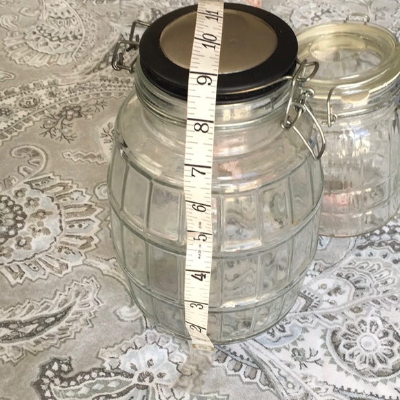 Kitchen Vintage Glass Storage Jars With Lid Poshmark